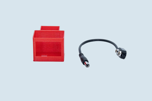 Replacement battery caddy mounts 9v battery to eevmate adapter cable