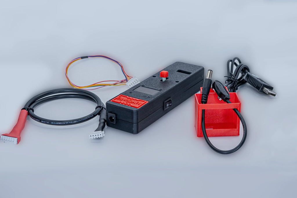 Eevmate Kit drives eev with joystick tracks and displays steps on screen 9v battery or usb power